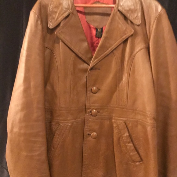 Cabretta Glove Leather Jacket - Honey Color Sz 42 - Picture 10 of 15